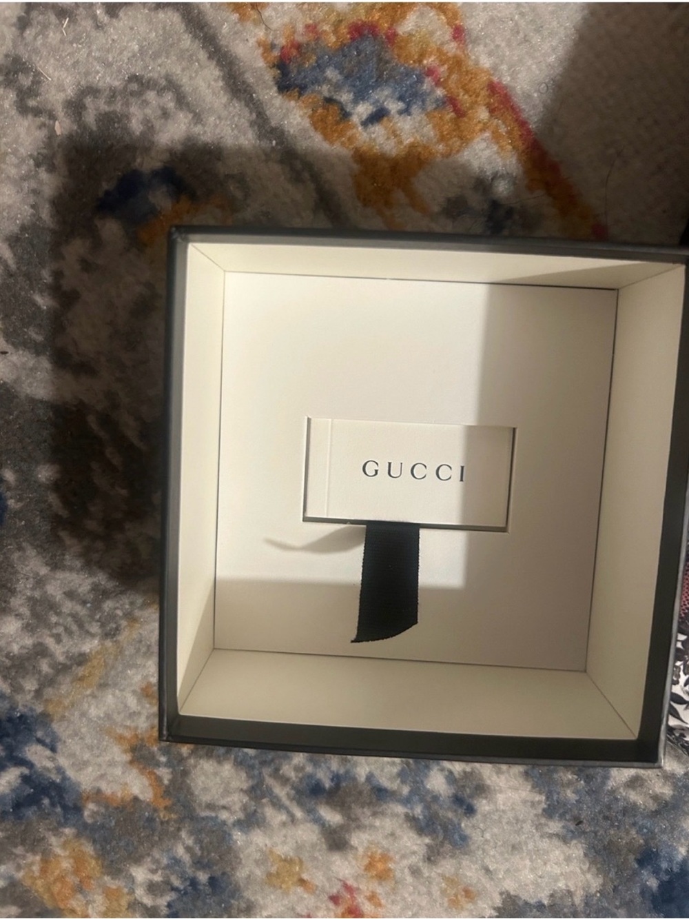 Gucci Black, White & Pink Snake Print Sunglasses Pouch with Box- Box Only - Picture 6 of 7